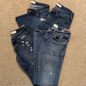 Lot of Abercrombie Jeans Like New Size 2